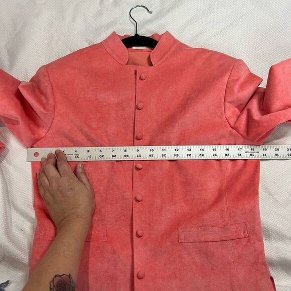 Vintage Bubblegum Pink Ultrasuede Jacket - Picture 5 of 9